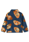 Name It Mini Boy Meeko Print Fleece Jacket, Blue