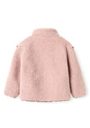 Name It Mini Girl Minna Teddy Long Sleeve Jacket, Pink