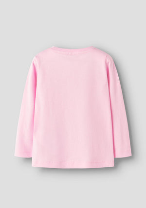 Name It Mini Girl Ninna Long Sleeve Top, Pink