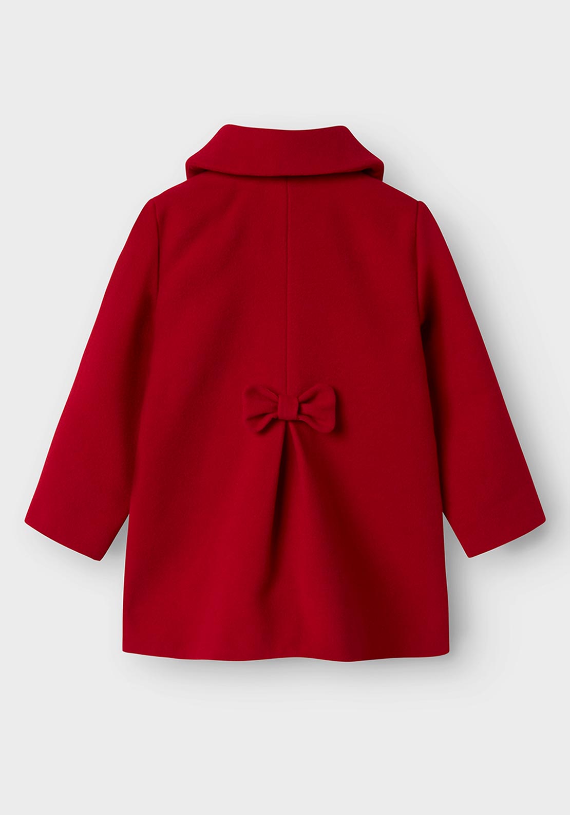 Name It Mini Girl Merry Long Sleeve Coat, Red