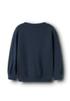 Name It Mini Girl Valona Long Sleeve Sweater, Navy