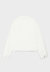 Name It Kid Girl Reja Twill Long Sleeve Jacket, Bright White