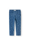 Name It Mini Girl Salli Slim Heart Denim Legging, Blue