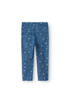 Name It Mini Girl Salli Slim Heart Denim Legging, Blue