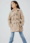 Name It Kid Girl Madelin Trench Coat, Savannah Tan