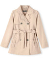 Name It Kid Girl Madelin Trench Coat, Savannah Tan