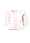 Name It Baby Girl Tyrah Long Sleeve Quilted Sweater, Sepia Rose