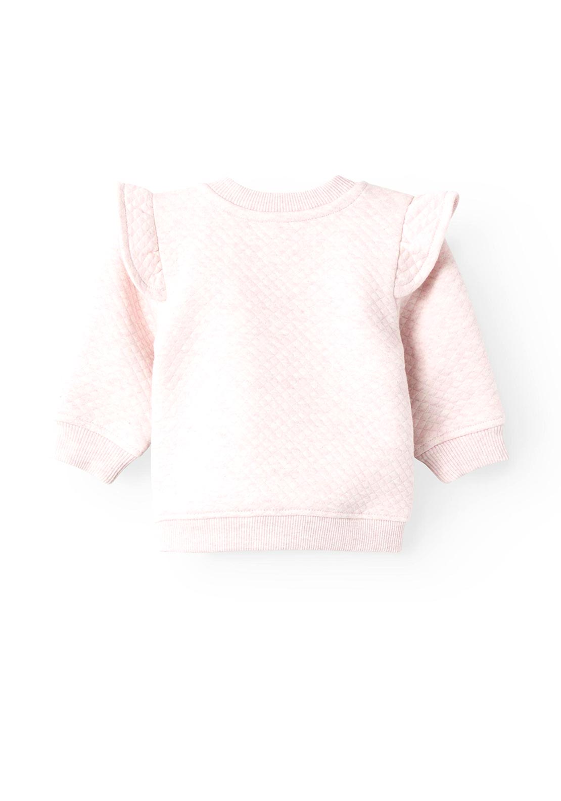 Name It Baby Girl Tyrah Long Sleeve Quilted Sweater, Sepia Rose