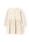 Name It Mini Girl Tira Long Sleeve Floral Dress, Peyote Melange
