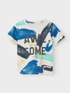 Name It Mini Boy Bulgur Short Sleeve Top, Jet Stream