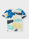 Name It Mini Boy Bulgur Short Sleeve Top, Jet Stream