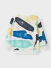 Name It Mini Boy Bulgur Long Sleeve Sweater, Jet Stream
