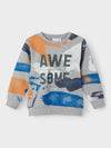 Name It Mini Boy Bulgur Long Sleeve Sweater, Grey Melange