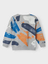 Name It Mini Boy Bulgur Long Sleeve Sweater, Grey Melange