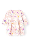 Name It Baby Girl Vandora Long Sleeve Dress, Sepia Rose