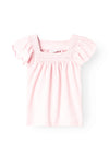 Name It Mini Girl Hayi Short Sleeve Top, Parfait Pink