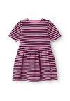 Name It Mini Girl Fida Short Sleeve Dress, Wild Orchid