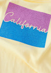 Name It Kid Girl Jassa Summer California Graphic Tee, Yellow