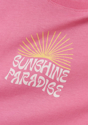 Name It Kid Girl Jassa Summer Sunrise Graphic Tee, Pink