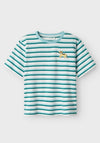 Name It Mini Boy Jellan Stripe Tee, Green