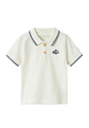 Name It Mini Boy Dakan Short Sleeve Polo, Cloud Dancer
