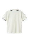 Name It Mini Boy Dakan Short Sleeve Polo, Cloud Dancer