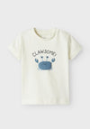Name It Baby Boy Fakkel Safari Animal Tee, Cloud Dancer