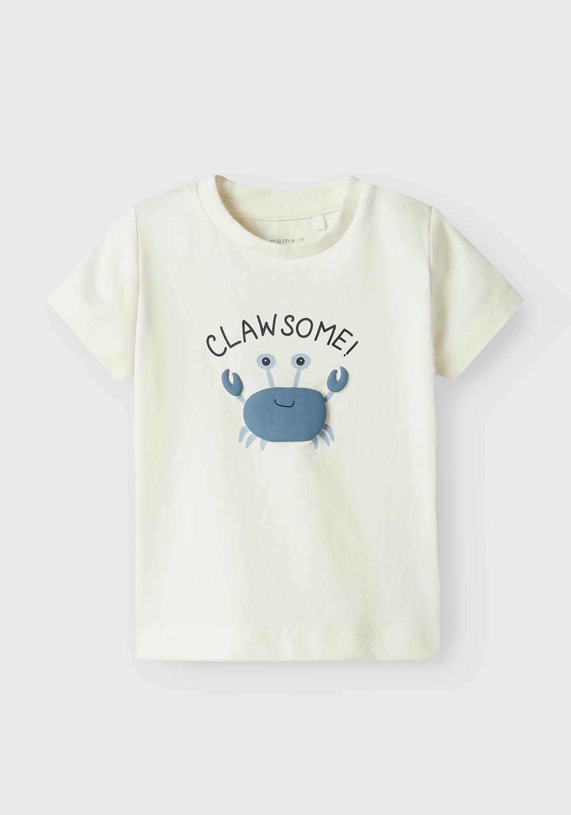 Name It Baby Boy Fakkel Safari Animal Tee, Cloud Dancer