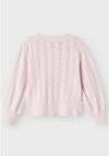 Name It Mini Girl Hannah Knit Cardigan, Ballerina