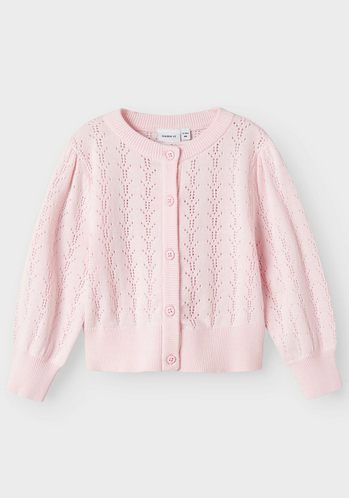 Name It Mini Girl Hannah Knit Cardigan, Ballerina
