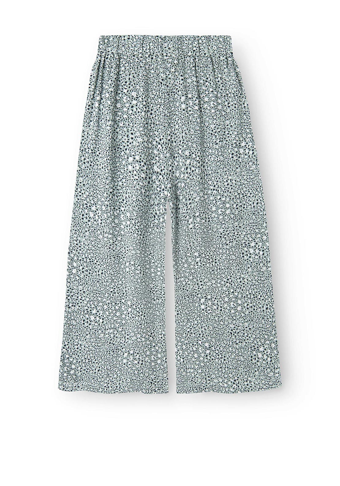 Name It Kid Girl Jilli Wide Leg Trouser, Aqua Gray