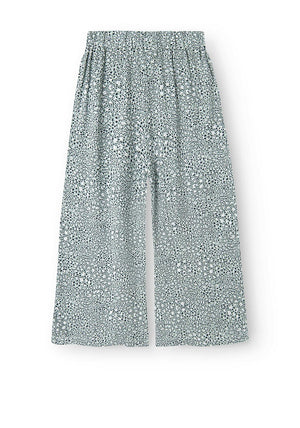 Name It Kid Girl Jilli Wide Leg Trouser, Aqua Gray