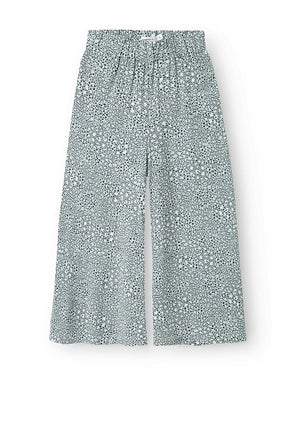 Name It Kid Girl Jilli Wide Leg Trouser, Aqua Gray