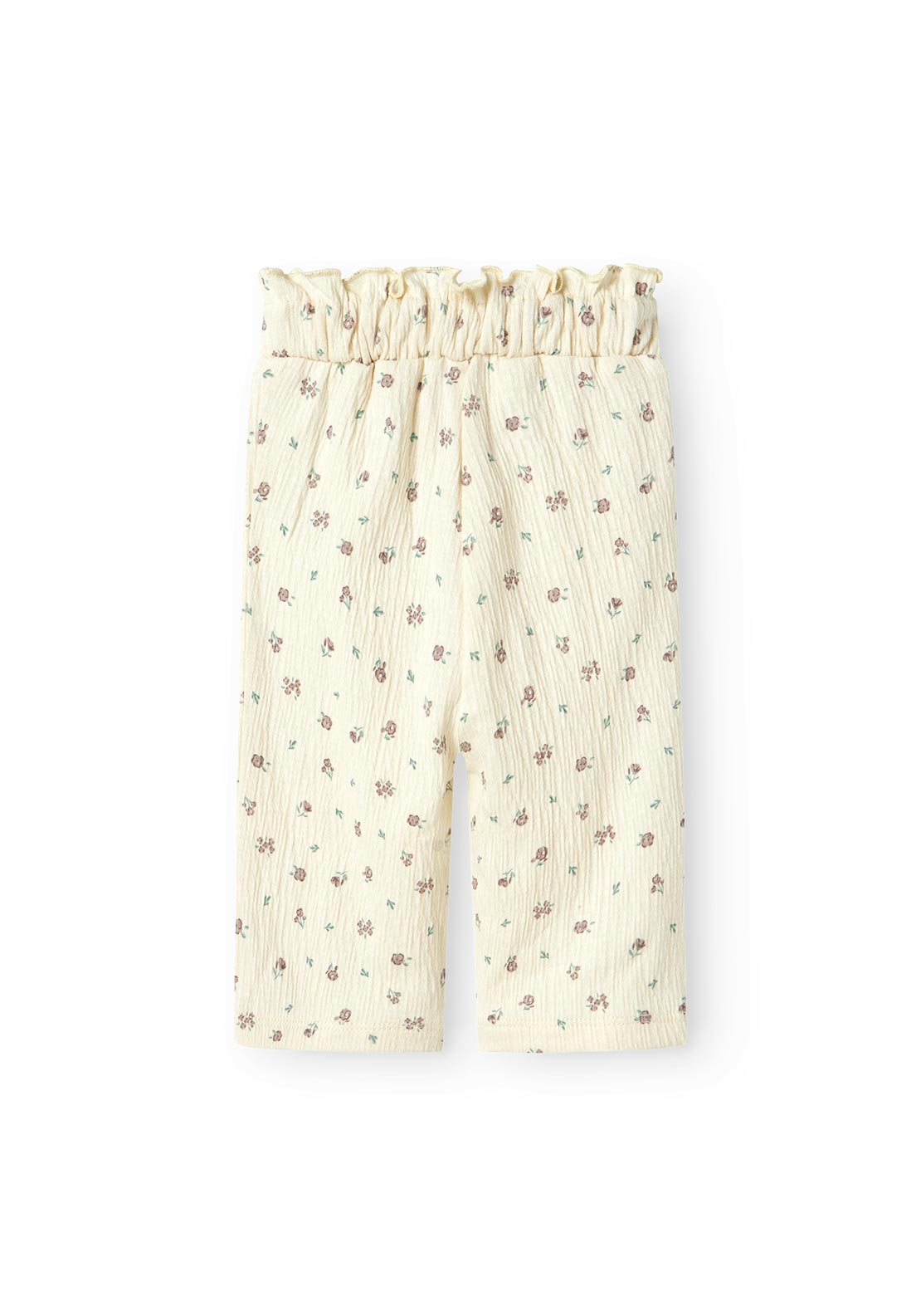 Name It Baby Girl Jannis Floral Pant, Bleached Sand
