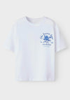 Name It Kid Girl Hominu Desire Box Tee, Bright White