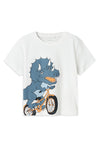 Name It Mini Boy Vilasse Short Sleeve Tee, Bright White