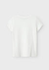 Name It Kid Girl Hillip Love Tee, Bright White