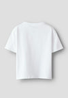 Name It Mini Girl Finina Ice Cream Short Sleeve Tee, White