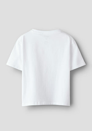 Name It Mini Girl Finina Ice Cream Short Sleeve Tee, White