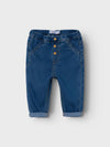 Name It Baby Boy Berlin Carrot Jeans, Medium Blue Denim