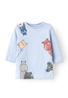 Name It Baby Boy Tocco Long Sleeve Top, Zen Blue