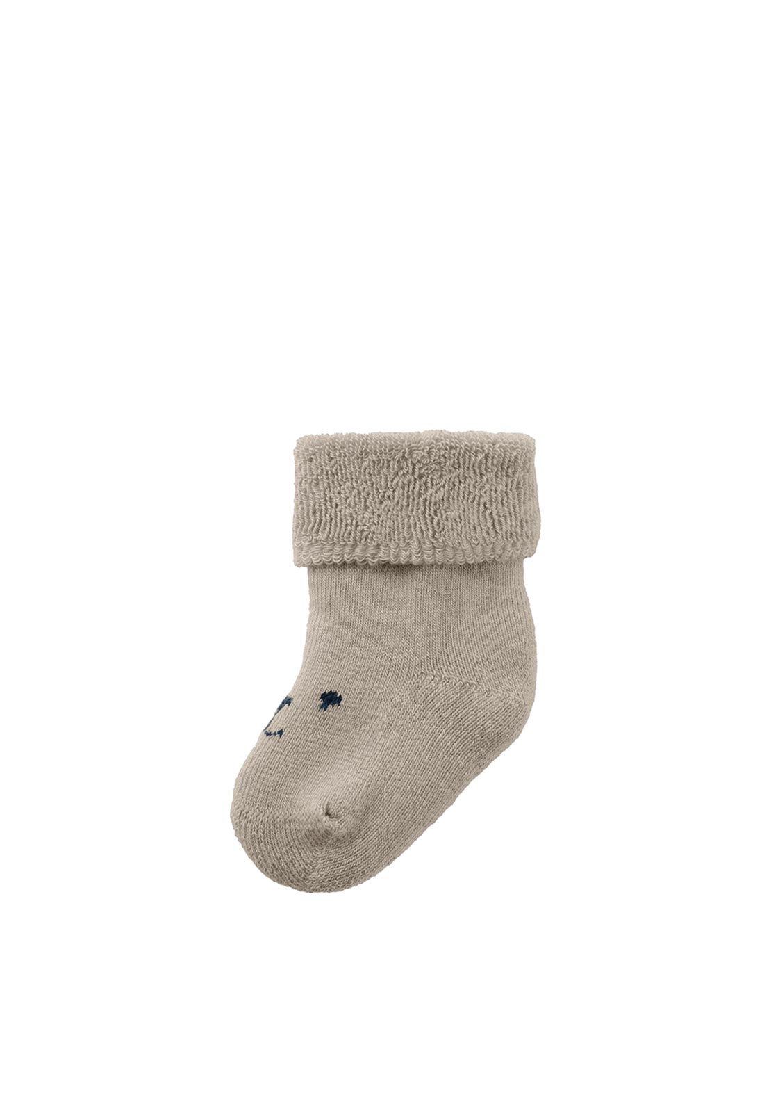 Name It Baby Boy Toddo Terry Sock, Pure Cashmere