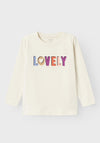 Name It Mini Girl Tutte Long Sleeve Top, Jet Stream