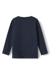 Name It Mini Girl Tutte Long Sleeve Top, Dark Sapphire
