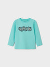 Name It Mini Boy Buggur Long Sleeve Top, Pool Blue