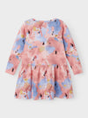 Name It Mini Girl Birgit Long Sleeve Dress, Murex Shell