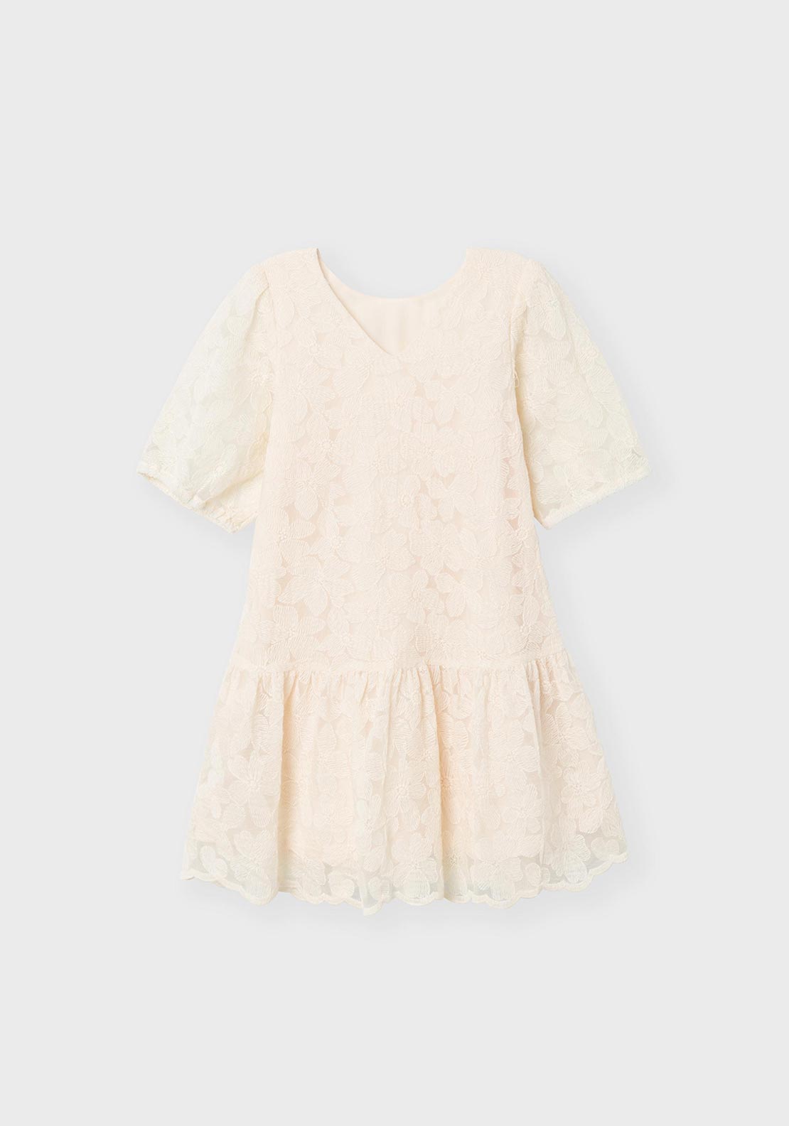 Name It Kid Girl Fistina Short Sleeve Dress, Jet Stream