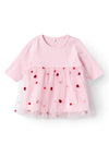 Name It Baby Girl Floom Long Sleeve Dress, Parfait Pink