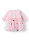 Name It Baby Girl Floom Long Sleeve Dress, Parfait Pink
