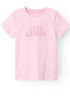 Name It Kid Girl Datinka Short Sleeve Top, Parfait Pink